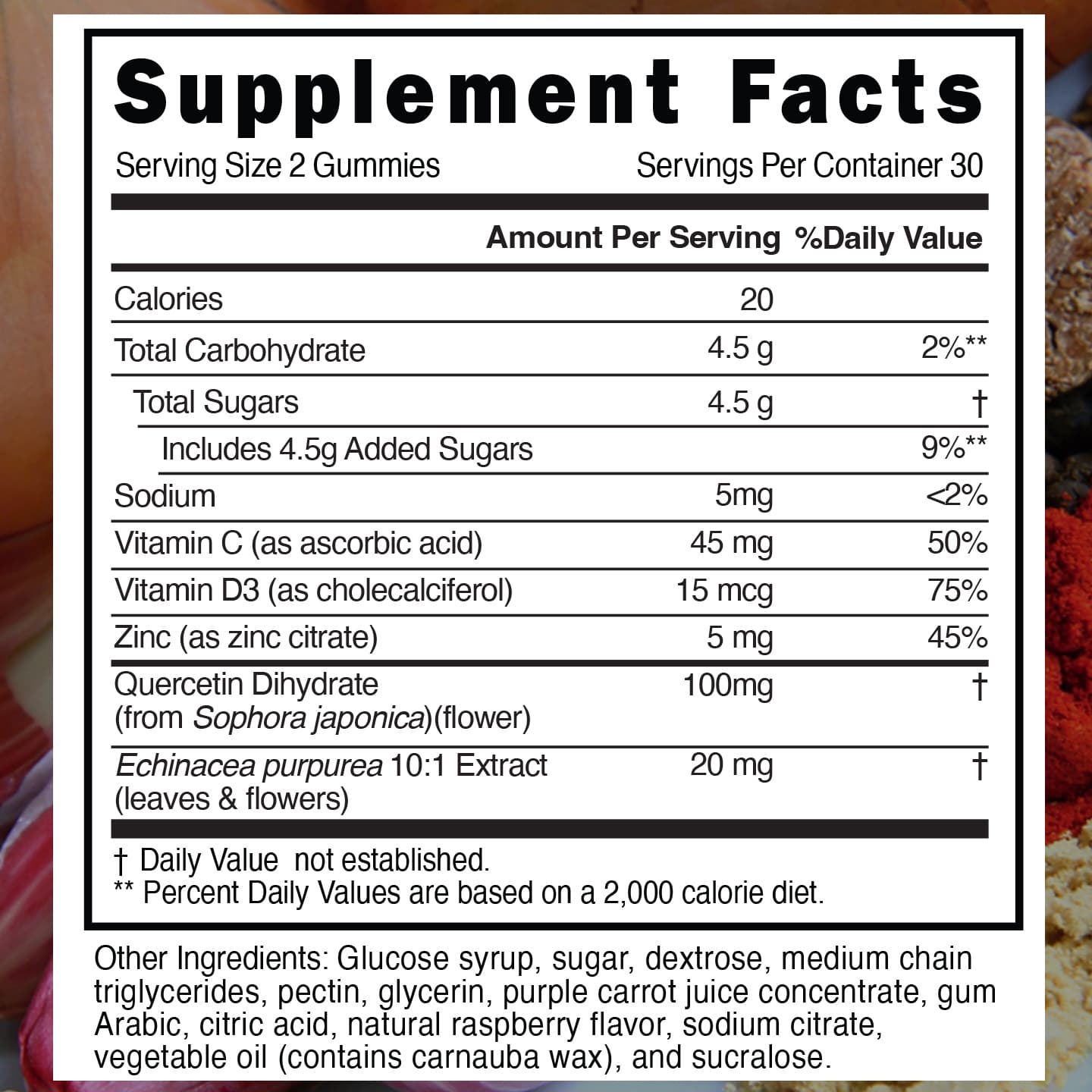 Immune Booster Quercetin Gummies