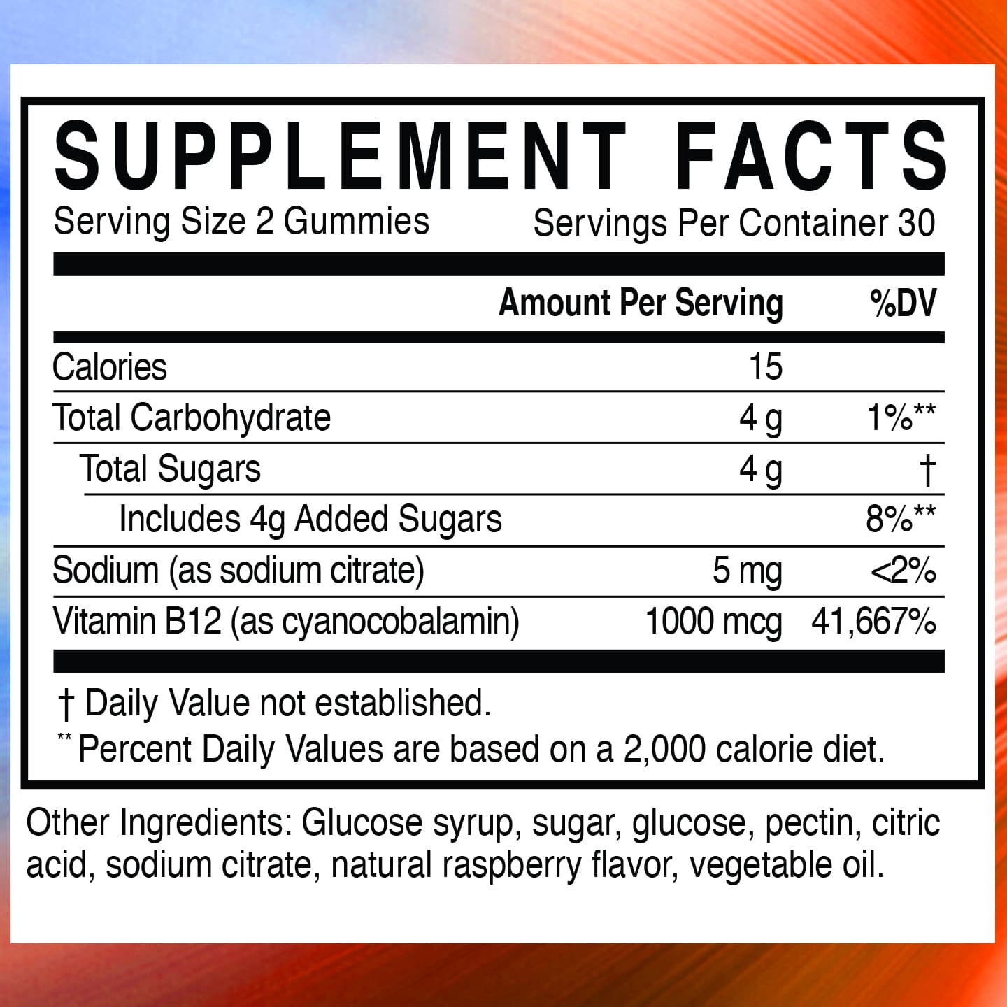 Vitamin B12 Gummies For Energy